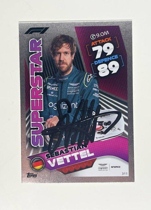 Topps - Sebastian Vettel - SUPERSTAR - Autographed Card, Verzamelen, Automerken, Motoren en Formule 1