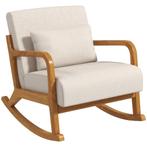 Zetel - Relaxify - Comfortabel - Houten frame - Crèmekleurig, Ophalen of Verzenden, Nieuw, Stof, Modern