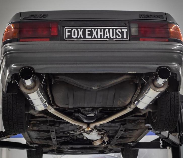 FOX Mazda RX7 - FC einddemper rechts/links - 1x100 Type 10 r, Auto-onderdelen, Uitlaatsystemen, Nieuw, Verzenden