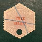 Pays-Bas 1877 - 2 Gulden Telegram avec une bonne tenue et un, Postzegels en Munten, Gestempeld