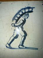 Tegel - Ambachtsman schoórsteenveger - Delft,, Antiek en Kunst
