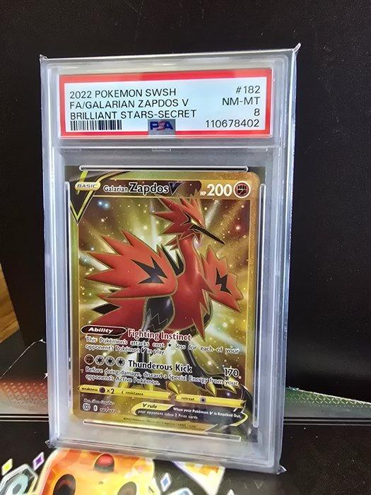 Pokémon Graded card - Galarian Zapdos V #182 Foil,, Hobby en Vrije tijd, Verzamelkaartspellen | Pokémon
