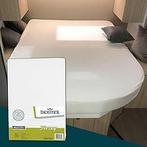 Queensbed/Eilandbed Jersey hoeslaken - wit, lichtgrijs of, Huis en Inrichting, Slaapkamer | Beddengoed, Nieuw, Eenpersoons, Wit