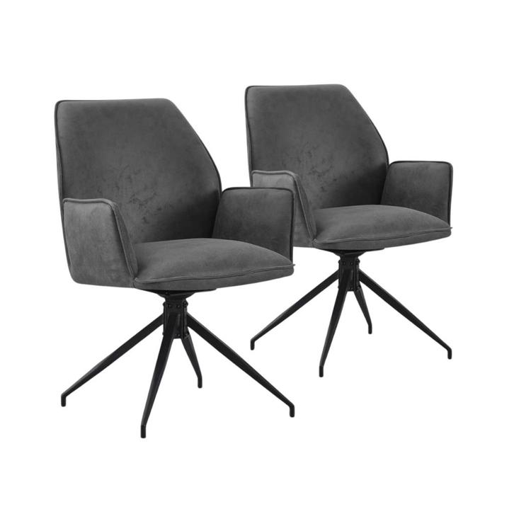 2dekans | Multifurn Jill Eetkamerstoel Set van 2 - Linnen, Huis en Inrichting, Stoelen, Ophalen of Verzenden