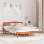 vidaXL Bedframe met Hoofdeinde Gewaxte Bruin 160x200 cm, Huis en Inrichting, Slaapkamer | Bedden, Verzenden, Nieuw