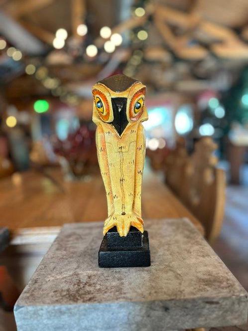 Naar C. Coenrad - Sculpture, Art Deco Uil - 25 cm - Fer, Antiek en Kunst, Curiosa en Brocante