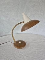 Lampe de bureau - métal avec empreinte de bois