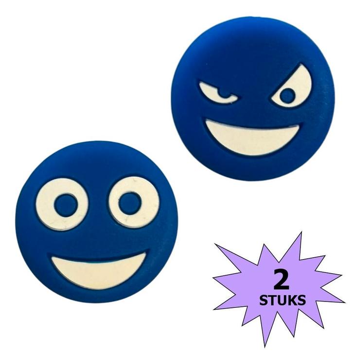Fako Bijoux - Tennisdemper - Emoji - Tweezijdig - Blauw - 2, Sport en Fitness, Tennis, Verzenden