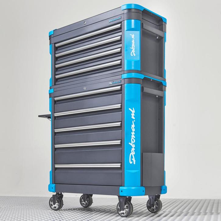 Datona Verrijdbare gereedschapswagen met topkist XL -, Doe-het-zelf en Bouw, Gereedschapskisten, Ophalen of Verzenden