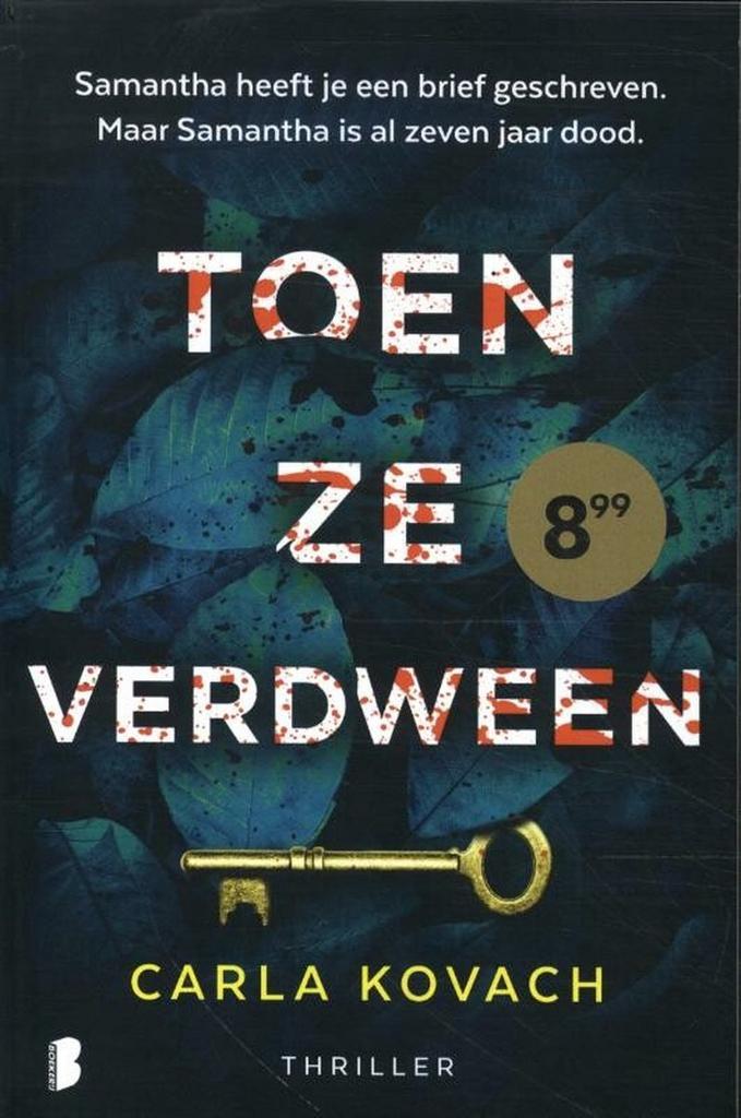 Toen ze verdween / Gina Harte / 4 9789022598627 Carla Kovach, Boeken, Thrillers, Gelezen, Verzenden