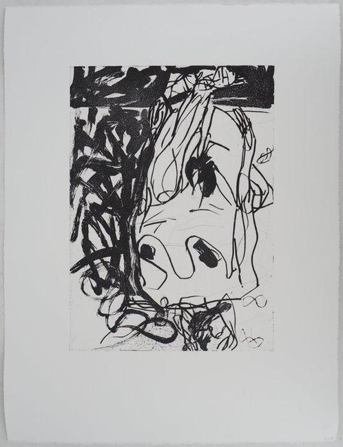 Georg Baselitz (1938) - Pour Elke : Hommage à la femme, Antiquités & Art, Antiquités | Autres Antiquités