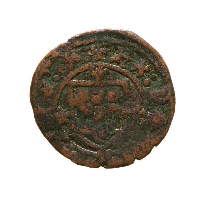 Portugal. D. Afonso V (1438-1481). Ceitil ( de Real Branco), Postzegels en Munten, Munten | Europa | Niet-Euromunten