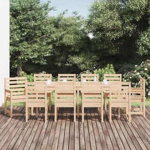 vidaXL 11-delige Tuinset massief grenenhout, Tuin en Terras, Tuinsets en Loungesets, Tuinset, Nieuw, Verzenden