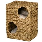 Kattentoren - LuxeKrab - 2 grotten - Kattenbed - Lichtbruin, Ophalen of Verzenden, Nieuw
