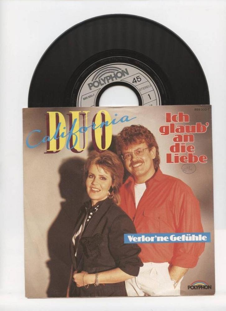 Duo California – Ich Glaub An Die Liebe / Verlorne Gefühle, CD & DVD, Vinyles Singles, Enlèvement ou Envoi