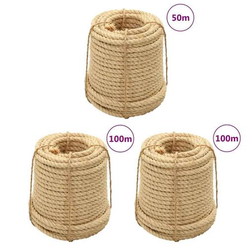 vidaXL Touw 3 st 16 mm sisal, Doe-het-zelf en Bouw, IJzerwaren en Bevestigingsmiddelen, Nieuw, Verzenden