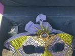 Beeldje - Kristallen masker Swarovski in originele doos met, Antiek en Kunst