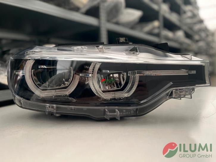 BMW 3 F30 FULL LED BLACK PHARE AVANT DROIT KPL 7492612, Auto-onderdelen, Verlichting, Gebruikt, BMW, Verzenden