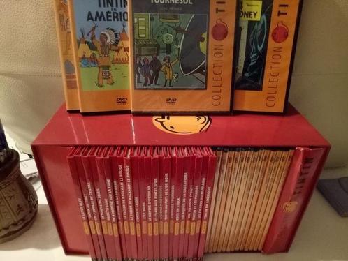 Tintin - Collection complète - 21 livrets + 21 dvd + Erratum, Boeken, Stripverhalen