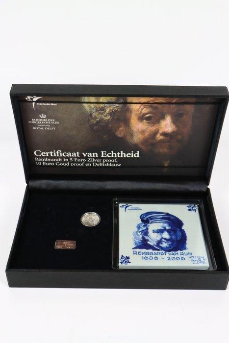 Nederland. 5 Euro 2006 Rembrandt Prestige set (Incompleet), Postzegels en Munten, Munten | Europa | Euromunten