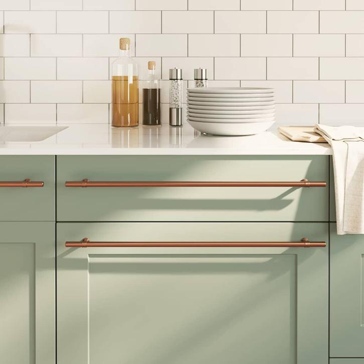 vidaXL Handvatten 5 st 480 mm roestvrij staal bronskleurig, Doe-het-zelf en Bouw, Hang- en Sluitwerk, Nieuw, Verzenden