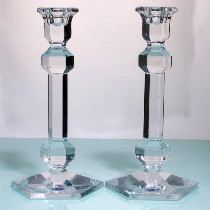 Val Saint Lambert - Kaarsenhouder Model Galatée (2) -, Antiquités & Art, Antiquités | Meubles | Tables