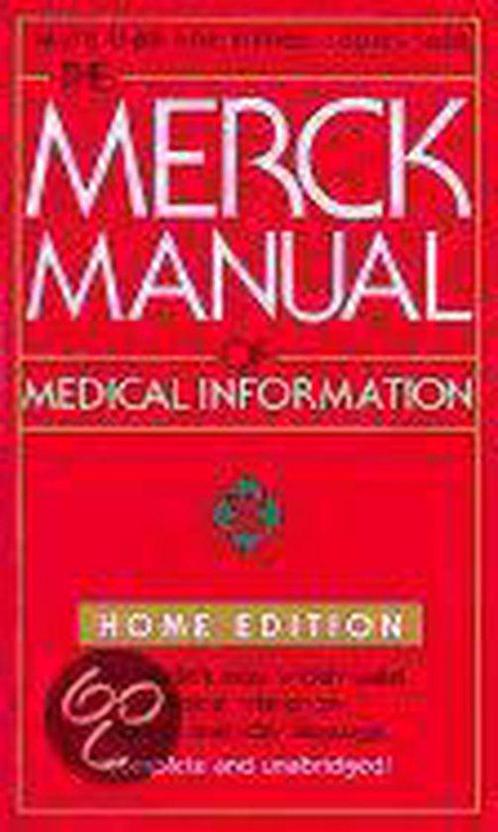The Merck Manual of Medical Information 9780671027278, Boeken, Overige Boeken, Gelezen, Verzenden