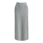 Milano Italy • grijze wollen midi rok • 36, Kleding | Dames, Verzenden, Maat 36 (S), Grijs, Milano Italy