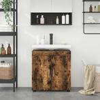 vidaXL Badkamer wastafelkast TULUM Gerookt eiken 60 x 34 x, Huis en Inrichting, Verzenden, Nieuw
