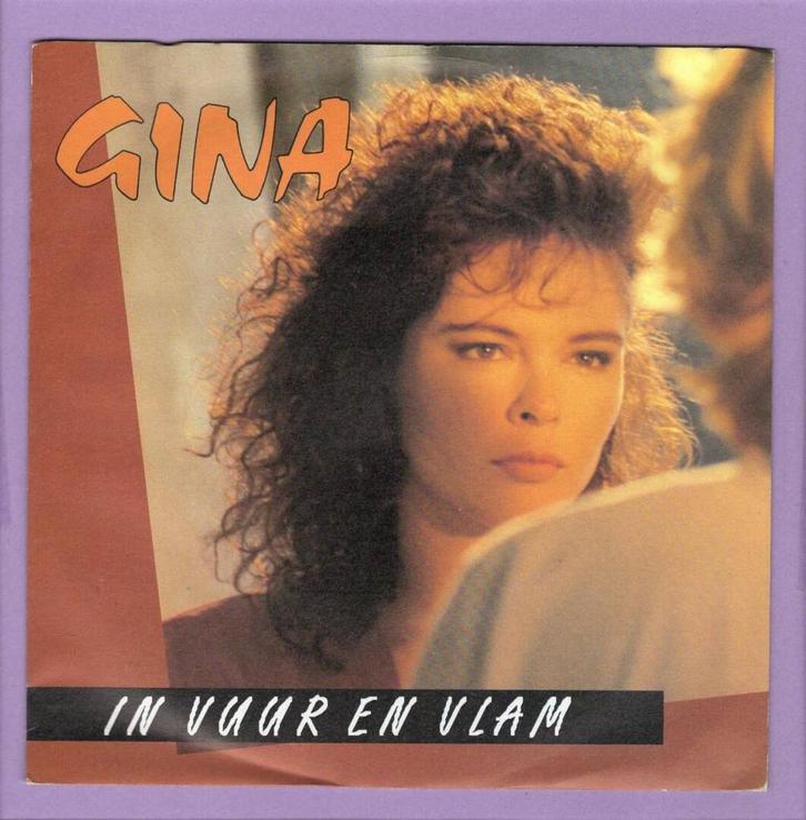 Gina de Wit – In Vuur En Vlam / Houden Van (1-7-Vinyl-Singl, CD & DVD, Vinyles Singles, Enlèvement ou Envoi