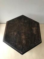 Bijzettafel - Hout - Oud zeshoekig bijzettafeltje met