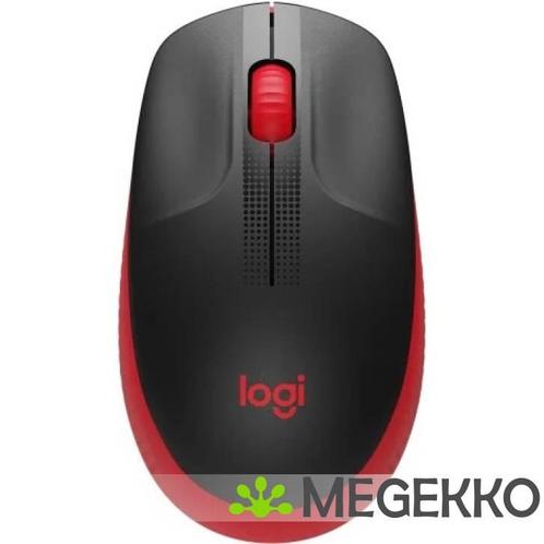 Logitech M190 Zwart/Rood Draadloze Muis, Computers en Software, Overige Computers en Software, Nieuw, Verzenden