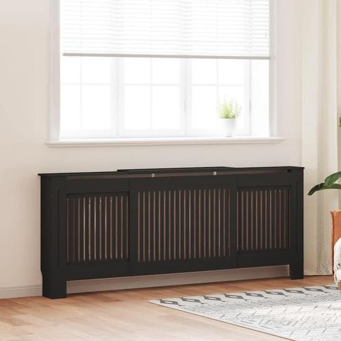 vidaXL Radiatorombouw 205 cm MDF zwart, Doe-het-zelf en Bouw, Verwarming en Radiatoren, Nieuw, Verzenden