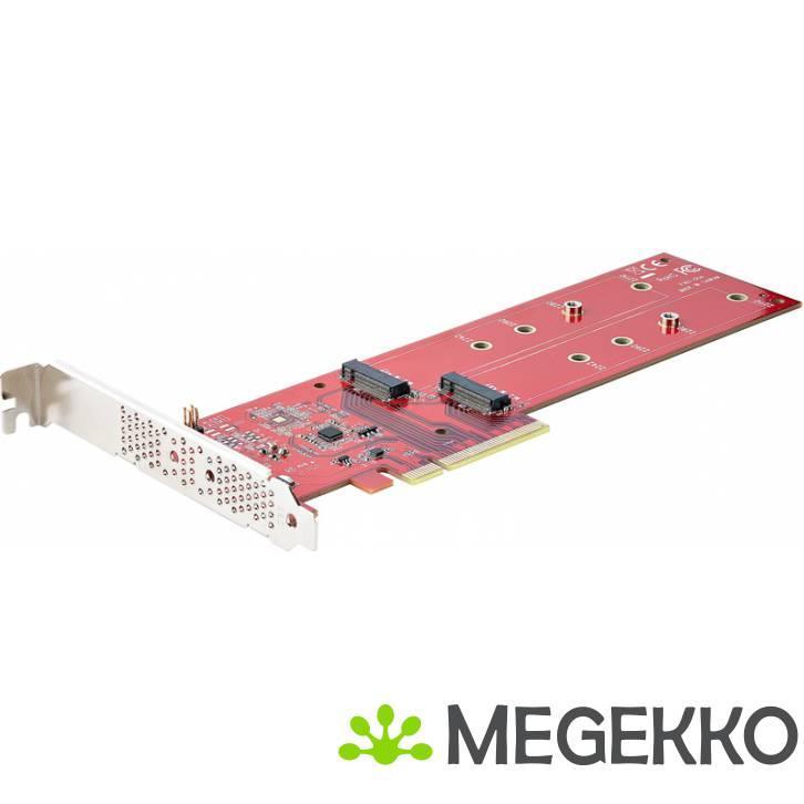 StarTech.com Dual M.2 PCI Express SSD Adapter Kaart, PCIe x8, Informatique & Logiciels, Cartes réseau, Envoi