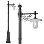 Tuinverlichting klassiek Merano Lantaarnpaal Zwart, Verzenden, Staande lamp, 50 tot 250 watt, Nieuw