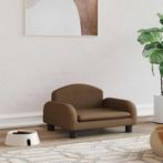 vidaXL Hondenmand 50x40x30 cm stof bruin, Verzenden, Nieuw