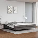 vidaXL Bedframe kunstleer grijs 200x200 cm, Huis en Inrichting, Slaapkamer | Bedden, Verzenden, Nieuw