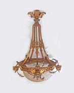 Plafondlamp - Glas, Ormolu, Antiquités & Art, Antiquités | Autres Antiquités