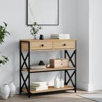 vidaXL Wandtafel 75x28x75 cm bewerkt hout sonoma, Huis en Inrichting, Tafels | Bijzettafels, Verzenden, Nieuw