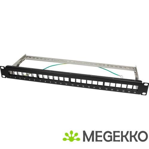 LogiLink NK4042 keystone patch paneel 19   24 modules zwart, Informatique & Logiciels, Commutateurs réseau, Envoi