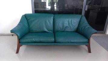 Poltrona Frau - Sofa - Lakleer - Bank mod. Symfonie