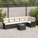 vidaXL 6-Delige Tuin Sofa Set met Kussens in Bruin van Poly, Verzenden, Nieuw