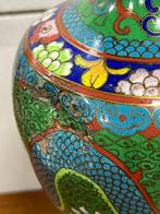 Vaas - Koper, Messing, Emaille - China - 2 Cloisonné Vazen