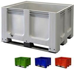 Plastic palletboxen, kuubskist, opslagbak, palletbox 120x100, Doe-het-zelf en Bouw, Kratten en Dozen, 100 cm of meer, Nieuw, Bak of Kist