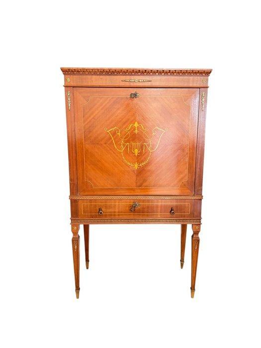 Drankkast - Hout - Mobiele bar in noce, Antiek en Kunst, Antiek | Overige Antiek