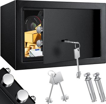 KESSER® Kluis met sleutelslot - 30x20x20cm - Zwart beschikbaar voor biedingen
