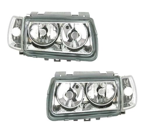 PHARES POUR VOLKSWAGEN VW POLO 6N 94-99 FOND CHROMÉ, Auto-onderdelen, Verlichting, Verzenden