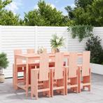 vidaXL 9-delige Tuinset massief douglashout, Tuin en Terras, Verzenden, Nieuw, Tuinset
