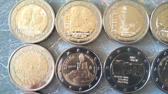Europa. 2 Euro 2005/2023 (15 pièces) (Zonder Minimumprijs), Postzegels en Munten, Munten | Europa | Euromunten
