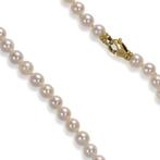 Halsketting - 18 karaat Witgoud - Parel